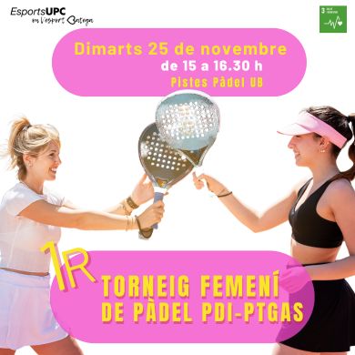 1R TORNEIG FEMENÍ DE PÀDEL PDI-PTGAS