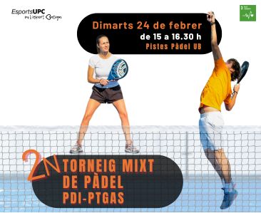 2n TORNEIG MIXT DE PÀDEL PDI-PTGAS